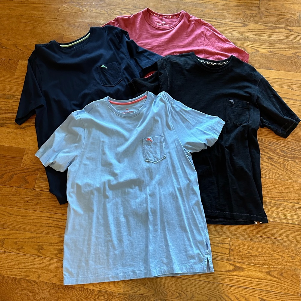 Men’s Tommy Bahama Bali Beach Crew - bundle of 4 colors - NWOT